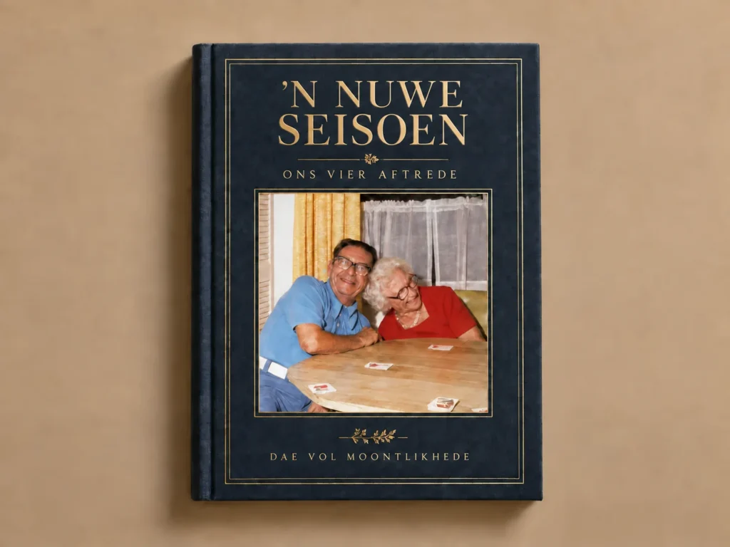Omslag van ’n aftreeboek vir ’n mentor