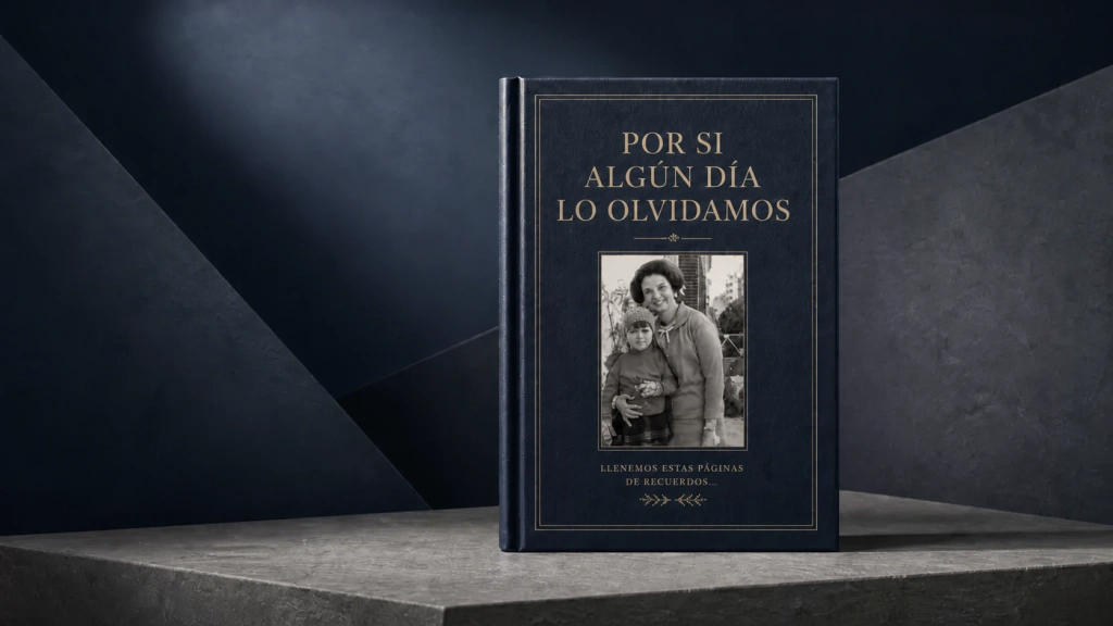 Cubierta completa de un libro StoryKeeper en su paleta de colores