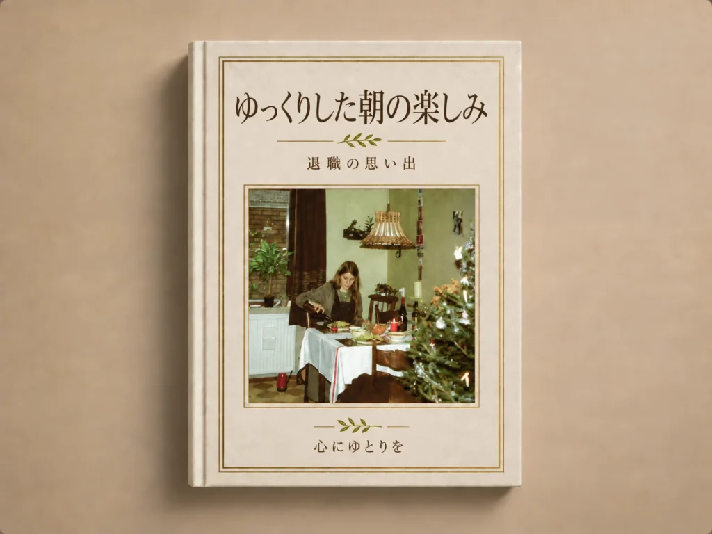 同僚に贈る退職記念ブックの表紙