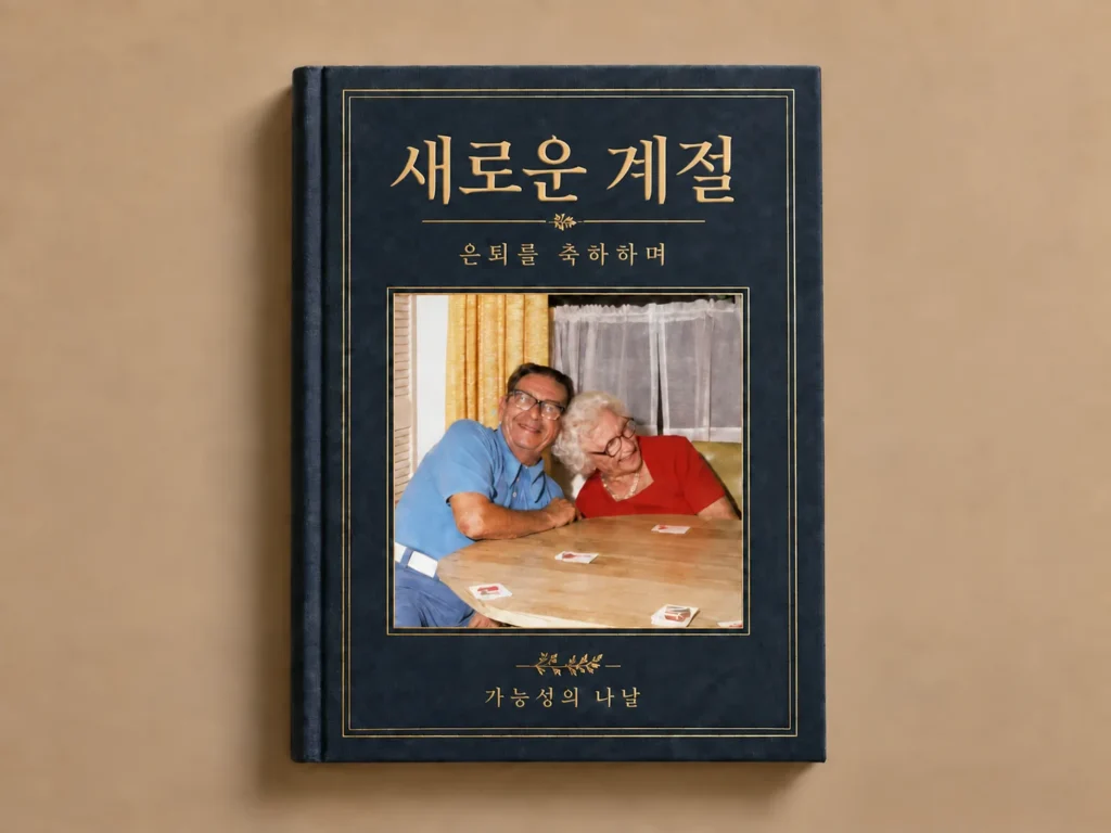 멘토를 위한 퇴직 기념책 표지