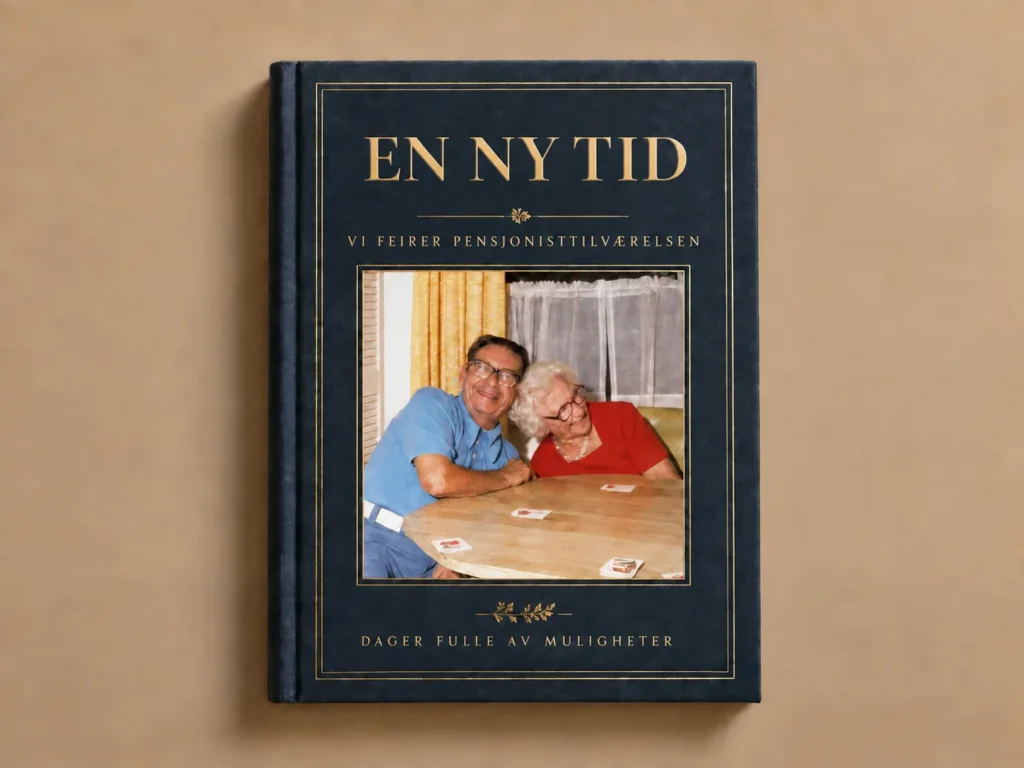 Omslag til pensjoneringsbok for en mentor
