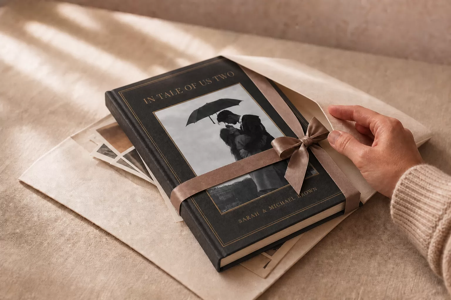 A StoryKeeper book resting on a table