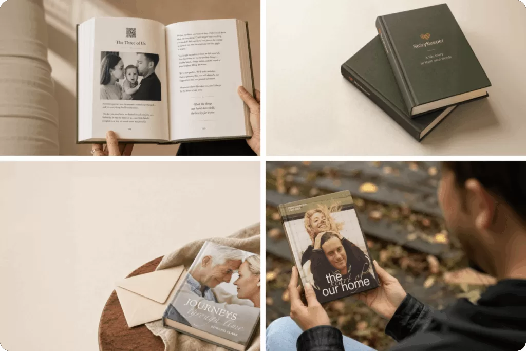 StoryKeeper books and finished family story book