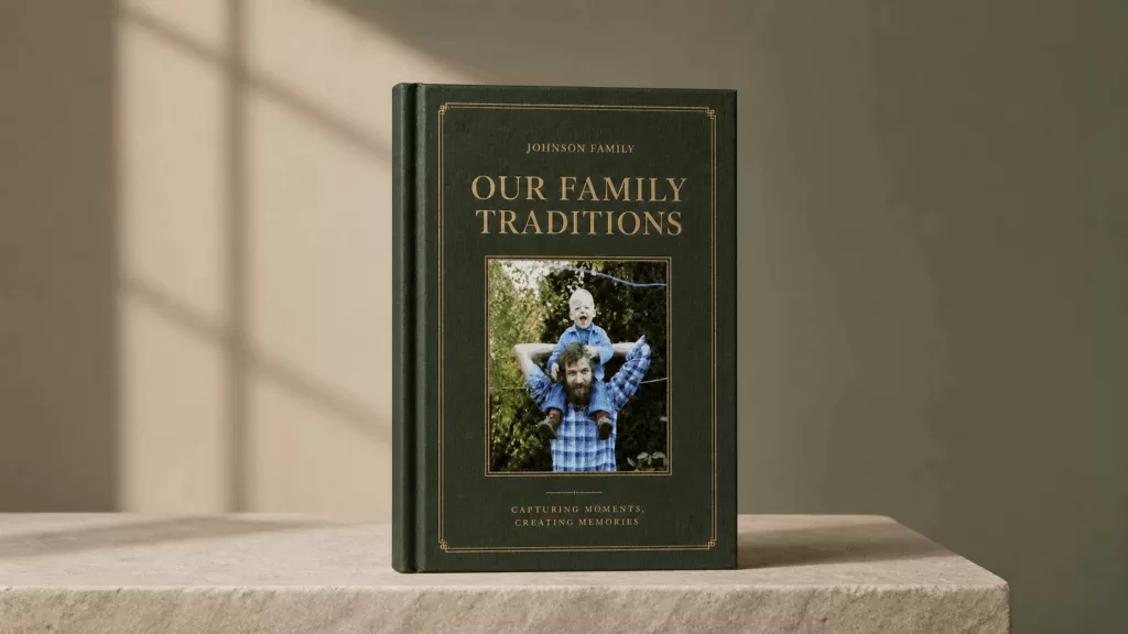 Full Heritage Sage StoryKeeper book on a limestone plinth