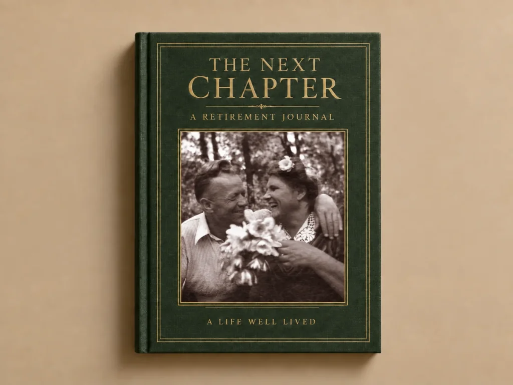 Retirement book cover for a loved one